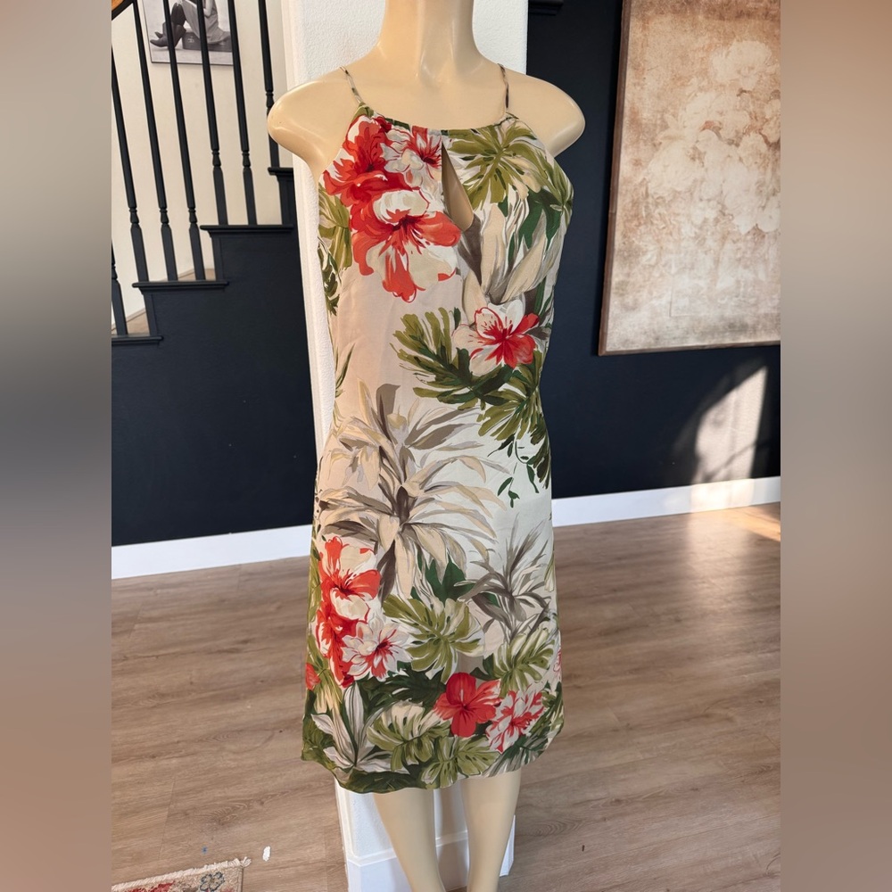 Talbots Women's Regular Size4 Hawaiian Floral pure Silk